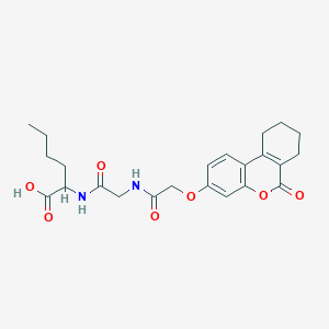 N-{[(6-oxo-7,8,9,10-tetrahydro-6H-benzo[c]chromen-3-yl)oxy]acetyl}glycylnorleucine