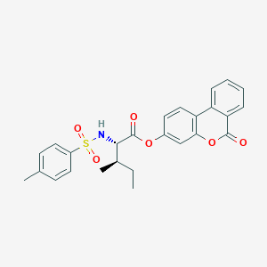 (6-oxobenzo[c]chromen-3-yl) (2S,3R)-3-methyl-2-[(4-methylphenyl)sulfonylamino]pentanoate