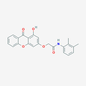 molecular formula C23H19NO5 B11161163 N-(2,3-dimethylphenyl)-2-[(1-hydroxy-9-oxo-9H-xanthen-3-yl)oxy]acetamide 