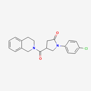 1-(4-chlorophenyl)-4-(3,4-dihydroisoquinolin-2(1H)-ylcarbonyl)pyrrolidin-2-one