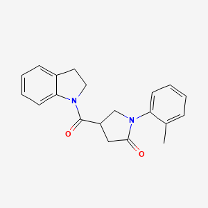 4-(2,3-Dihydro-indole-1-carbonyl)-1-o-tolyl-pyrrolidin-2-one