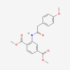 Dimethyl 2-{[2-(4-methoxyphenyl)acetyl]amino}terephthalate