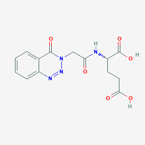 N-[(4-oxo-1,2,3-benzotriazin-3(4H)-yl)acetyl]-L-glutamic acid