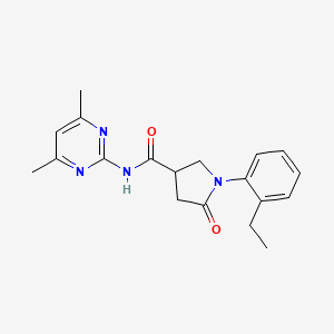 N-(4,6-dimethylpyrimidin-2-yl)-1-(2-ethylphenyl)-5-oxopyrrolidine-3-carboxamide