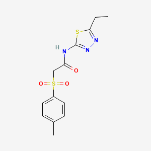 N-(5-ethyl-1,3,4-thiadiazol-2-yl)-2-[(4-methylphenyl)sulfonyl]acetamide