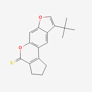 9-(tert-butyl)-2,3-dihydrocyclopenta[c]furo[3,2-g]chromene-4(1H)-thione