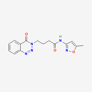 N~1~-(5-methyl-3-isoxazolyl)-4-[4-oxo-1,2,3-benzotriazin-3(4H)-yl]butanamide