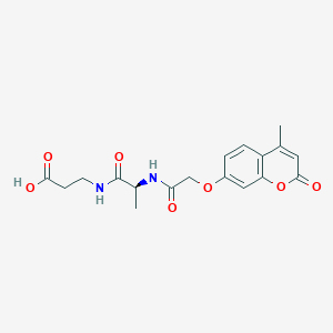 N-{[(4-methyl-2-oxo-2H-chromen-7-yl)oxy]acetyl}-L-alanyl-beta-alanine