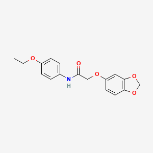 2-(1,3-benzodioxol-5-yloxy)-N-(4-ethoxyphenyl)acetamide