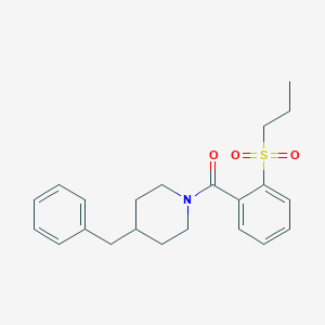 (4-Benzylpiperidin-1-yl)[2-(propylsulfonyl)phenyl]methanone