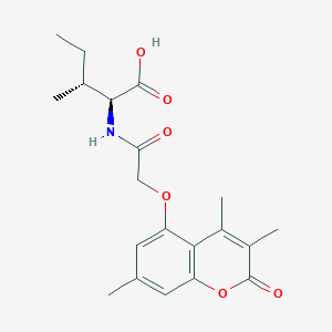 N-{[(3,4,7-trimethyl-2-oxo-2H-chromen-5-yl)oxy]acetyl}-L-isoleucine