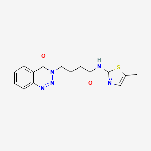 N-(5-methyl-1,3-thiazol-2-yl)-4-(4-oxo-1,2,3-benzotriazin-3(4H)-yl)butanamide