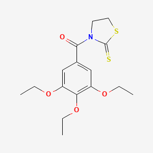 3-(3,4,5-Triethoxybenzoyl)-1,3-thiazolidine-2-thione