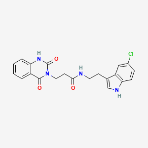 N-[2-(5-chloro-1H-indol-3-yl)ethyl]-3-(2-hydroxy-4-oxoquinazolin-3(4H)-yl)propanamide