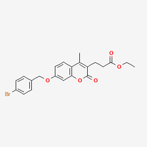 ethyl 3-{7-[(4-bromobenzyl)oxy]-4-methyl-2-oxo-2H-chromen-3-yl}propanoate