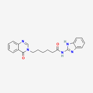 N-(1H-benzimidazol-2-yl)-6-(4-oxoquinazolin-3(4H)-yl)hexanamide