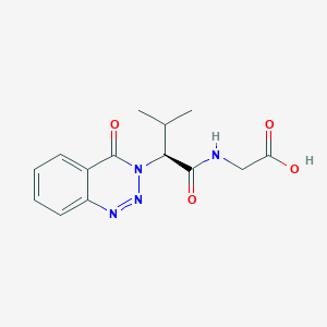 N-[(2S)-3-methyl-2-(4-oxo-1,2,3-benzotriazin-3(4H)-yl)butanoyl]glycine