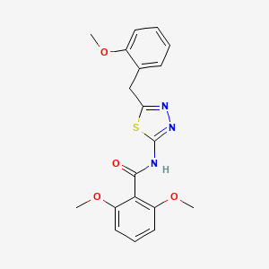 2,6-dimethoxy-N-[5-(2-methoxybenzyl)-1,3,4-thiadiazol-2-yl]benzamide