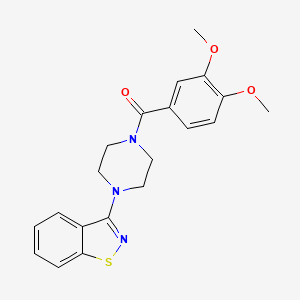 [4-(1,2-Benzisothiazol-3-yl)piperazino](3,4-dimethoxyphenyl)methanone