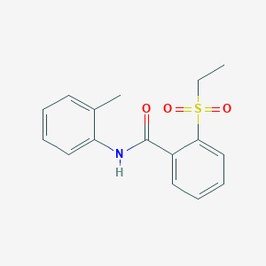 molecular formula C16H17NO3S B11161731 2-(ethylsulfonyl)-N-(2-methylphenyl)benzamide 