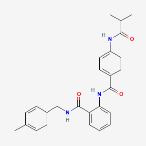 2-{[4-(isobutyrylamino)benzoyl]amino}-N-(4-methylbenzyl)benzamide