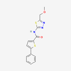 N-[5-(methoxymethyl)-1,3,4-thiadiazol-2-yl]-5-phenyl-2-thiophenecarboxamide