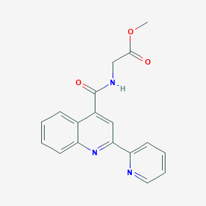 Methyl 2-({[2-(2-pyridyl)-4-quinolyl]carbonyl}amino)acetate