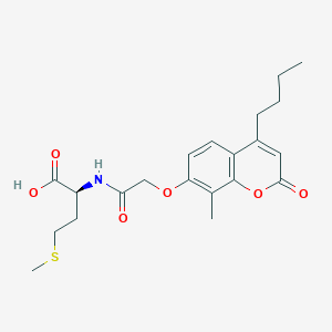 N-{[(4-butyl-8-methyl-2-oxo-2H-chromen-7-yl)oxy]acetyl}-L-methionine