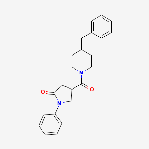 4-[(4-Benzylpiperidin-1-yl)carbonyl]-1-phenylpyrrolidin-2-one