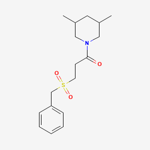 3-(Benzylsulfonyl)-1-(3,5-dimethylpiperidin-1-yl)propan-1-one