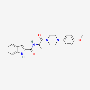 N-{(2S)-1-[4-(4-methoxyphenyl)piperazin-1-yl]-1-oxopropan-2-yl}-1H-indole-2-carboxamide