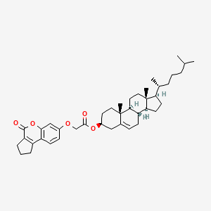 molecular formula C41H56O5 B11162011 (3beta)-Cholest-5-en-3-yl [(4-oxo-1,2,3,4-tetrahydrocyclopenta[c]chromen-7-yl)oxy]acetate 