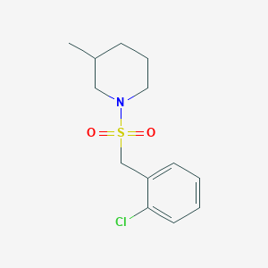 molecular formula C13H18ClNO2S B11162018 1-[(2-Chlorobenzyl)sulfonyl]-3-methylpiperidine 