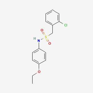 molecular formula C15H16ClNO3S B11162045 1-(2-chlorophenyl)-N-(4-ethoxyphenyl)methanesulfonamide 