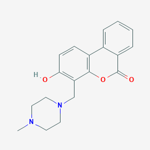 molecular formula C19H20N2O3 B11162050 3-hydroxy-4-[(4-methylpiperazin-1-yl)methyl]-6H-benzo[c]chromen-6-one 