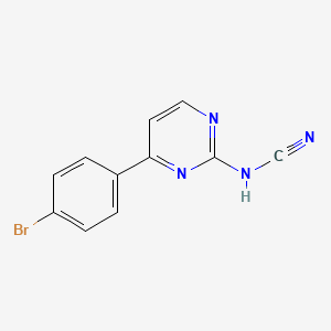 molecular formula C11H7BrN4 B11162055 [4-(4-Bromophenyl)pyrimidin-2-yl]cyanamide 