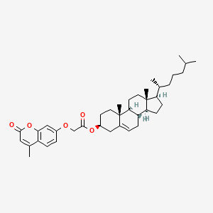 molecular formula C39H54O5 B11162058 (3beta)-cholest-5-en-3-yl [(4-methyl-2-oxo-2H-chromen-7-yl)oxy]acetate 