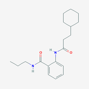 2-[(3-cyclohexylpropanoyl)amino]-N-propylbenzamide