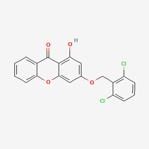 molecular formula C20H12Cl2O4 B11162124 3-[(2,6-dichlorobenzyl)oxy]-1-hydroxy-9H-xanthen-9-one 