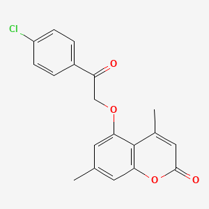 5-[2-(4-chlorophenyl)-2-oxoethoxy]-4,7-dimethyl-2H-chromen-2-one