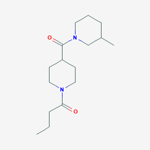 1-{4-[(3-Methylpiperidin-1-yl)carbonyl]piperidin-1-yl}butan-1-one