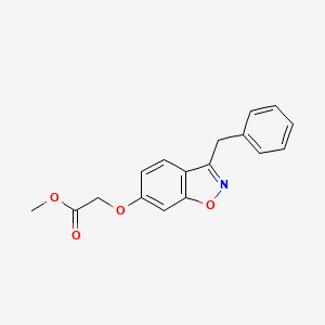 molecular formula C17H15NO4 B11162244 Methyl [(3-benzyl-1,2-benzoxazol-6-yl)oxy]acetate 