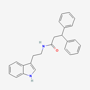 molecular formula C25H24N2O B11162273 N-[2-(1H-indol-3-yl)ethyl]-3,3-diphenylpropanamide 