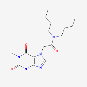 N,N-dibutyl-2-(1,3-dimethyl-2,6-dioxopurin-7-yl)acetamide