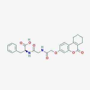 molecular formula C26H26N2O7 B11162378 N-{[(6-oxo-7,8,9,10-tetrahydro-6H-benzo[c]chromen-3-yl)oxy]acetyl}glycyl-L-phenylalanine 