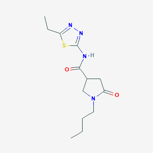 1-butyl-N-(5-ethyl-1,3,4-thiadiazol-2-yl)-5-oxopyrrolidine-3-carboxamide