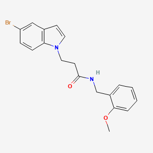 3-(5-bromo-1H-indol-1-yl)-N-(2-methoxybenzyl)propanamide