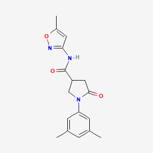 1-(3,5-dimethylphenyl)-N-(5-methyl-1,2-oxazol-3-yl)-5-oxopyrrolidine-3-carboxamide