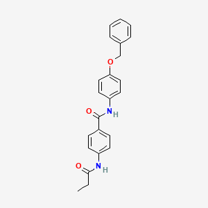 N-[4-(benzyloxy)phenyl]-4-(propanoylamino)benzamide