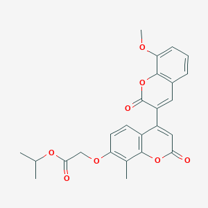 isopropyl 2-{[4-(8-methoxy-2-oxo-2H-chromen-3-yl)-8-methyl-2-oxo-2H-chromen-7-yl]oxy}acetate